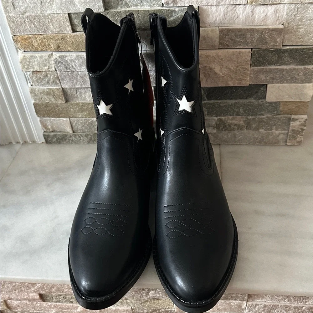 Wonder Nation Big Girls Star Western Cowgirl Boots Size 5